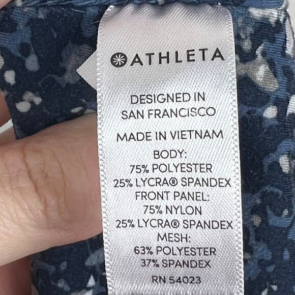 Athleta Sandstone Salutation 7/8 Tight Athletic Leggings in Navy Size Large - Picture 8 of 8
